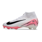 Nike Air Zoom Mercurial Superfly 10 Elite White and Pink Kids Firm Ground FG Football Boot